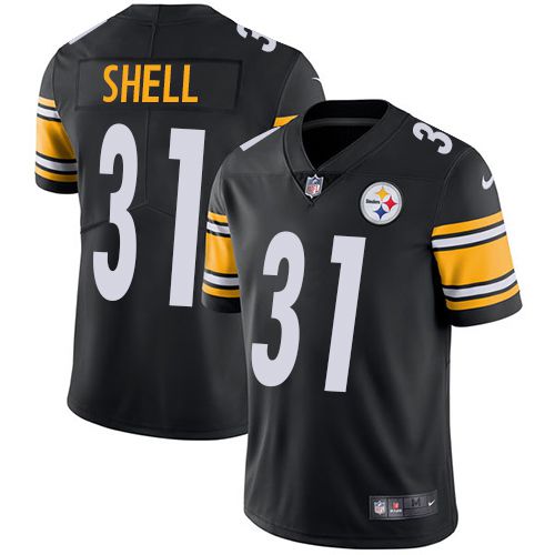 Men Pittsburgh Steelers #31 Shell Nike Black Limited NFL Jersey->pittsburgh steelers->NFL Jersey